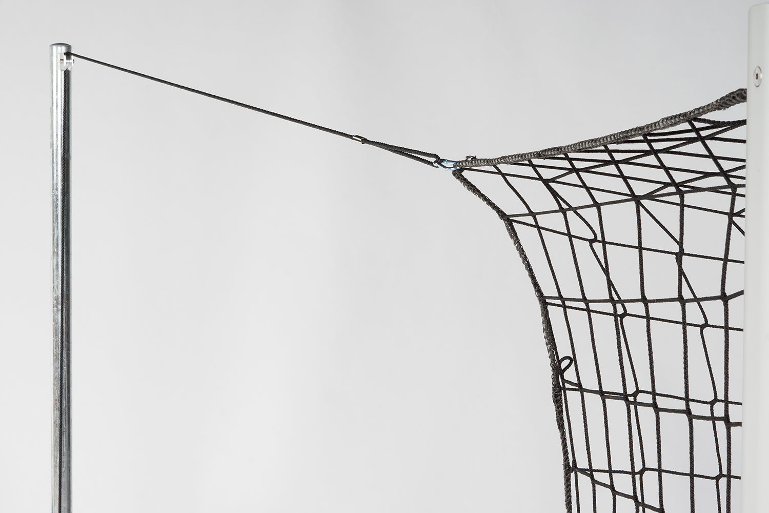 Fußballtor in Bodenhülsen mit freier Netzaufhängung 7,32 x 2,44 m