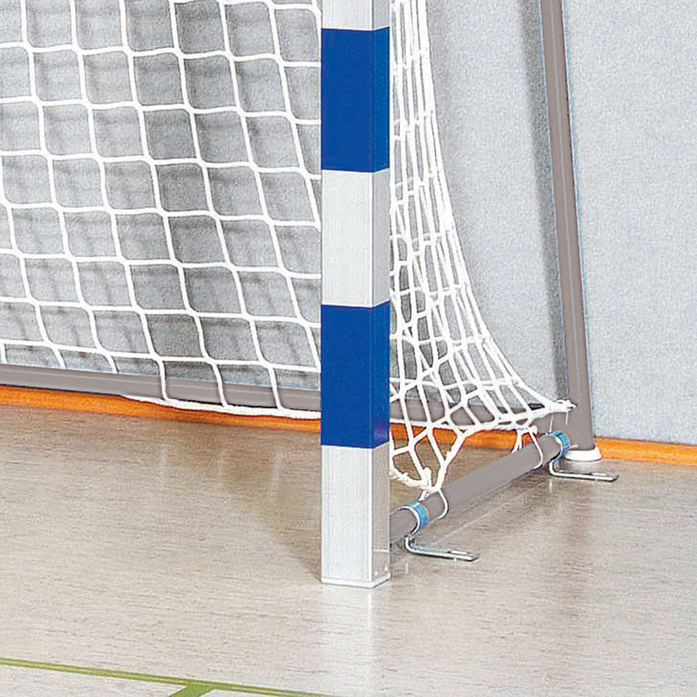 Handballtor Robust mit anklappbaren Torbügeln und Verbindungsstange