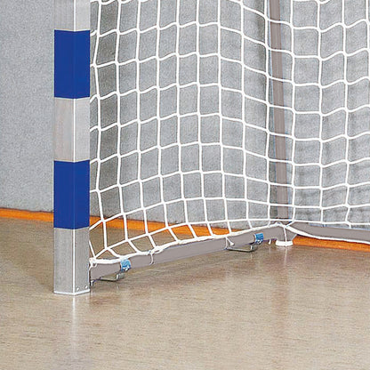 Handballtor Robust mit anklappbaren Torbügeln und Verbindungsstange