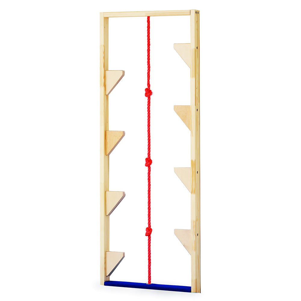 Stelzenwand mit Klettertau 215 x 80 cm