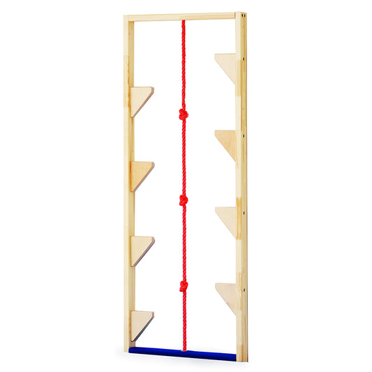 Stelzenwand mit Klettertau 215 x 80 cm