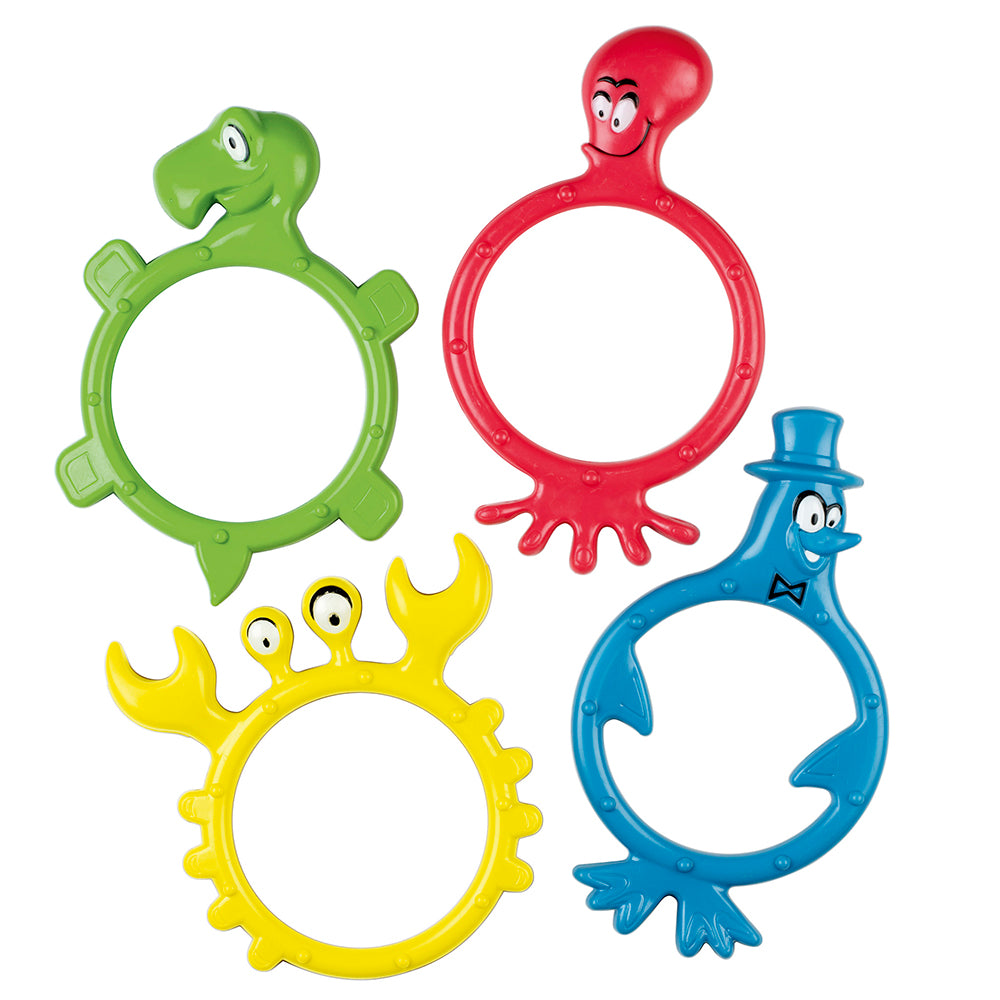 BECO Tauchring-Set "Unterwasser-Zoo Tiere"