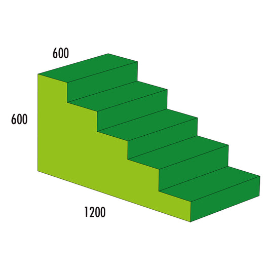 Treppe MAXI 5-stufig - grün
