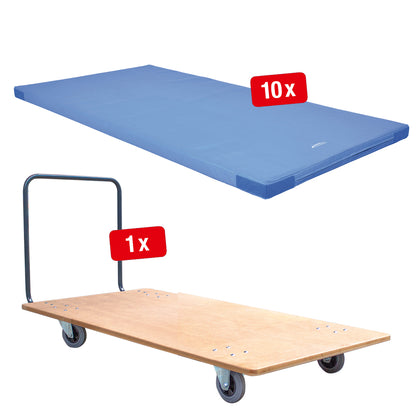 Schulturnmatten Sets (RG 80) 200 x 100 x 6 cm TÜV Süd geprüft