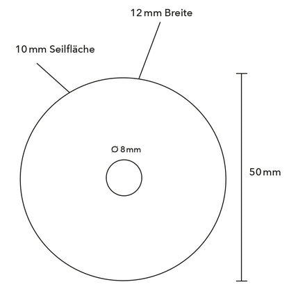 PVC Seilrolle 50 mm