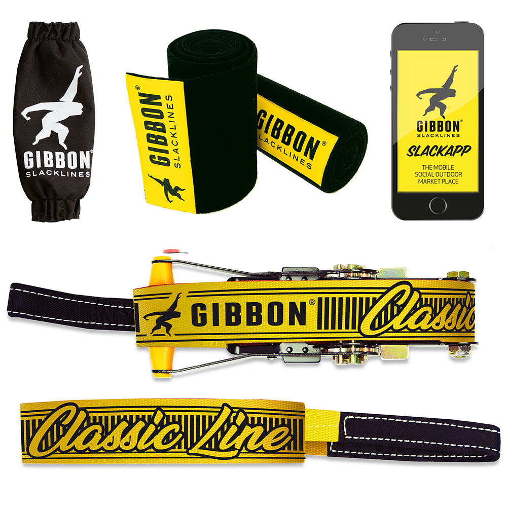 Gibbon® Slackline "Classic Line X13" Treewear Set