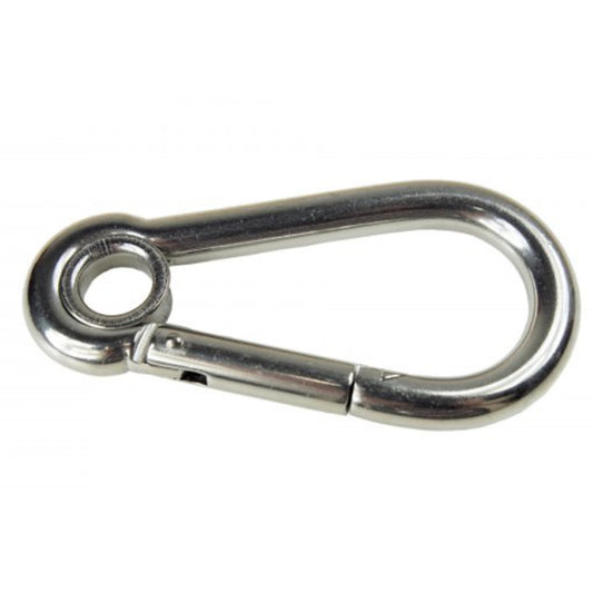 Karabinerhaken mit Kausche, verzinkt