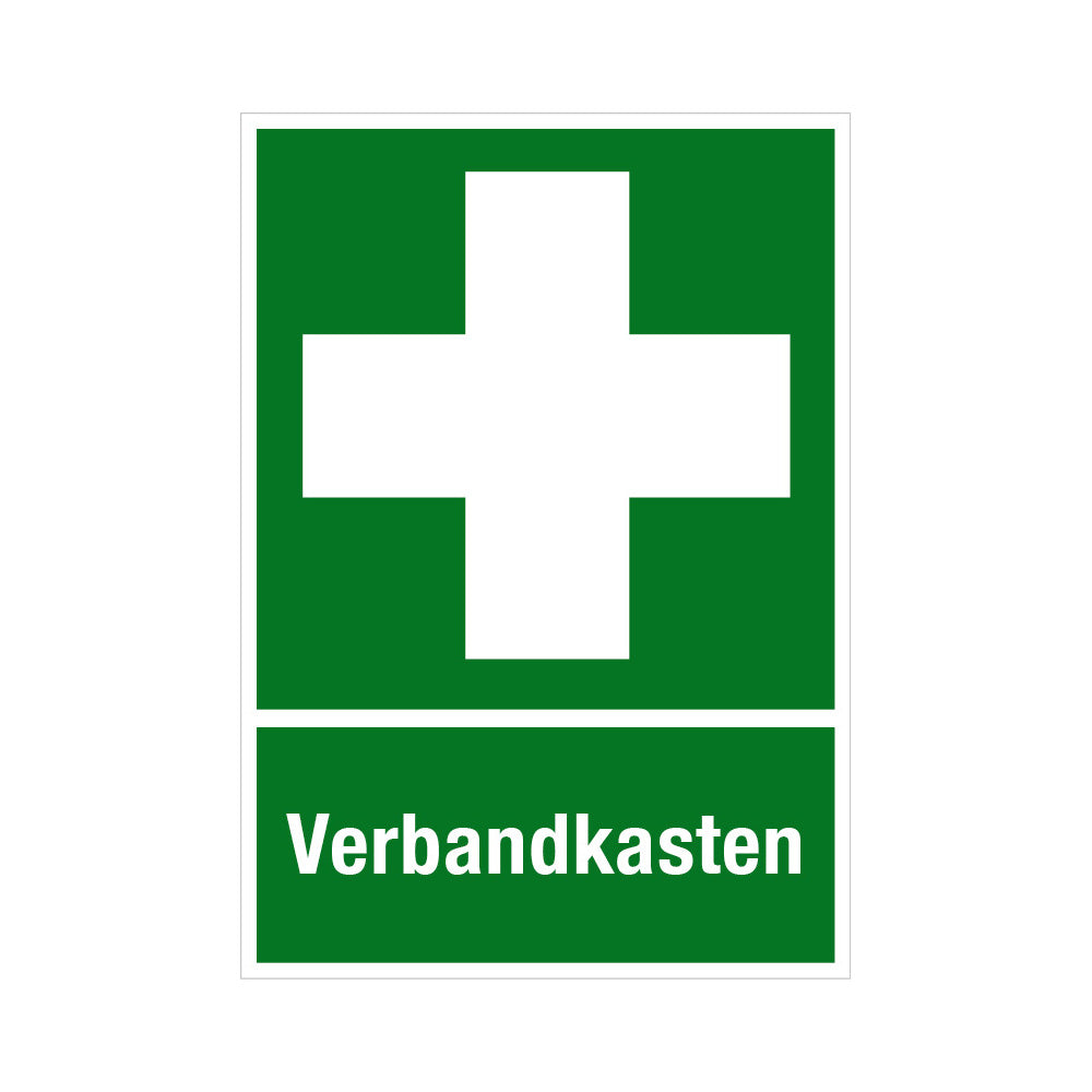 Aufkleber – Hinweis auf Verbandkasten