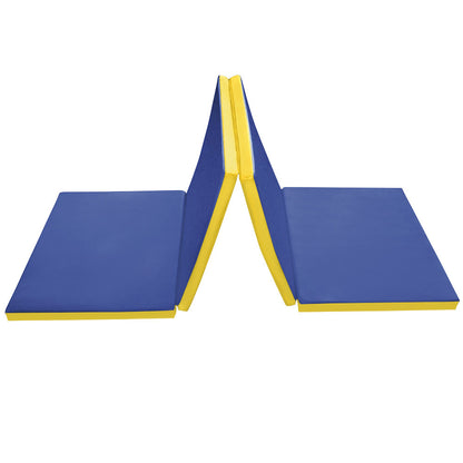FUN Klappbare Turnmatte KLIPP-KLAPP RG 35_blau-gelb
