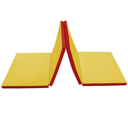 FUN Klappbare Turnmatte KLIPP-KLAPP RG 35_gelb-rot
