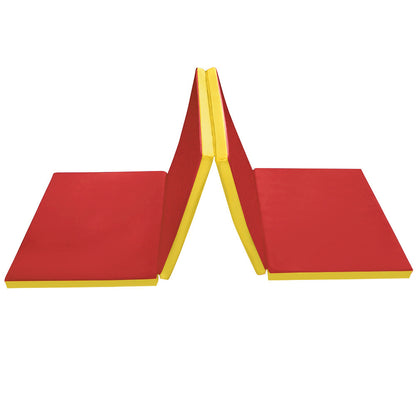 FUN Klappbare Turnmatte KLIPP-KLAPP RG 35_rot-gelb
