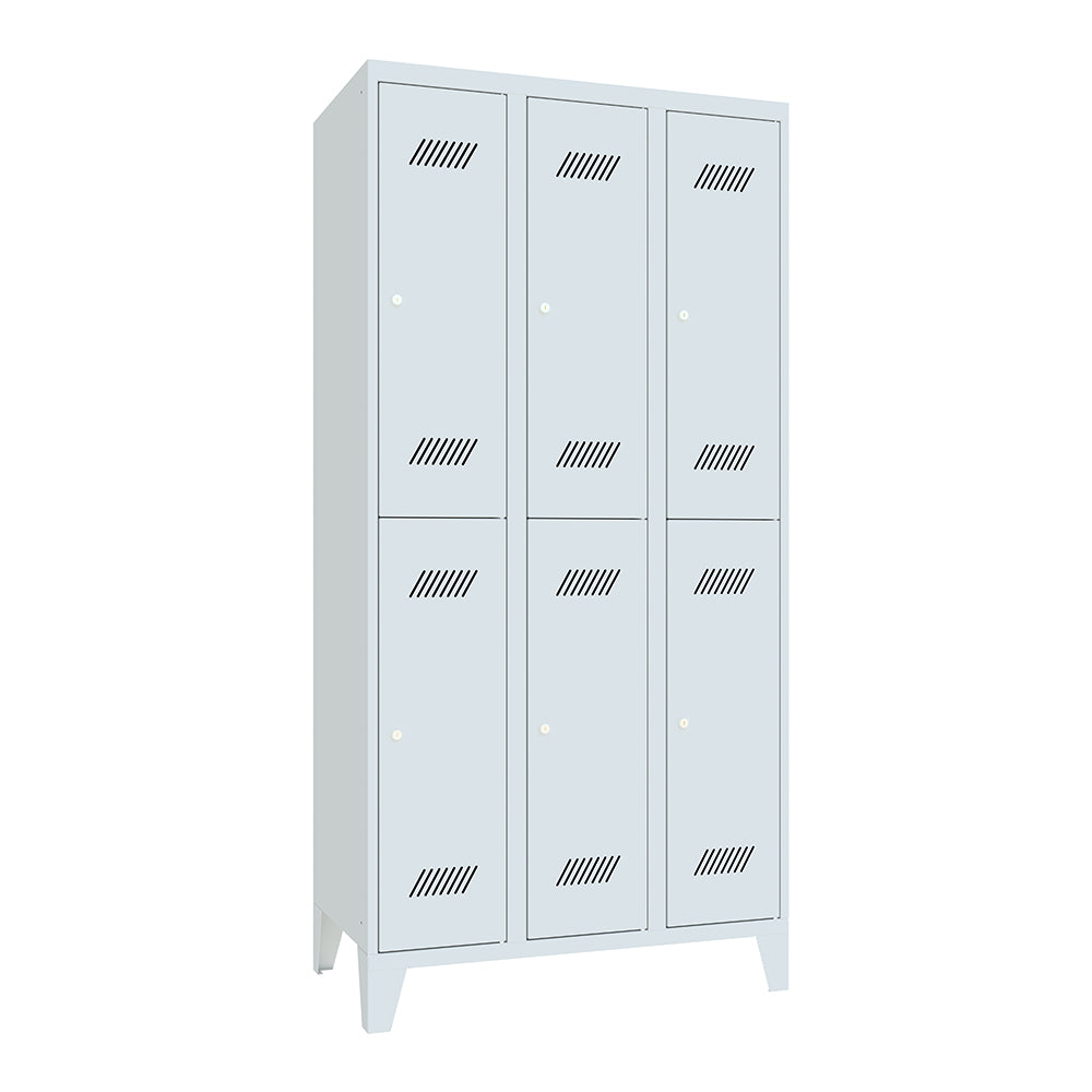 Garderobenschrank-mit-Fuss-3Abteile-6Faecher-geschlossen