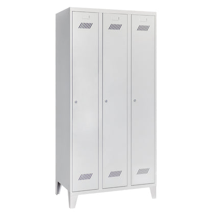 Garderobenschrank-mit-Fuss-3Abteile-geschlossen
