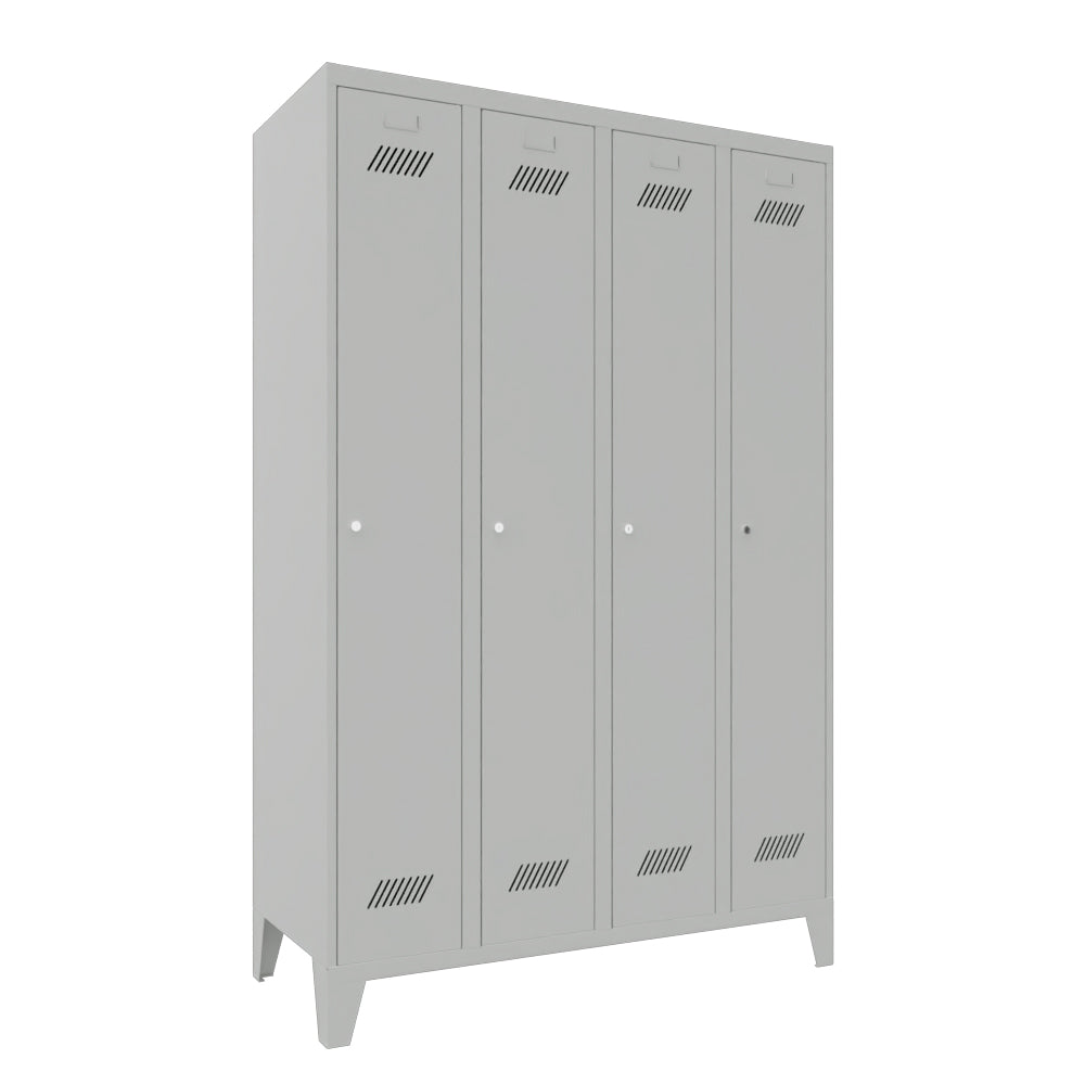Garderobenschrank-mit-Fuss-4Abteile-geschlossen