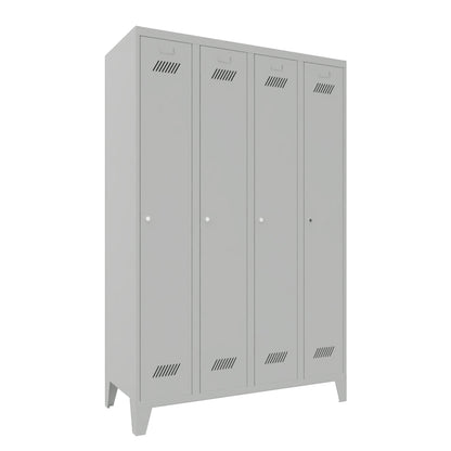 Garderobenschrank-mit-Fuss-4Abteile-geschlossen