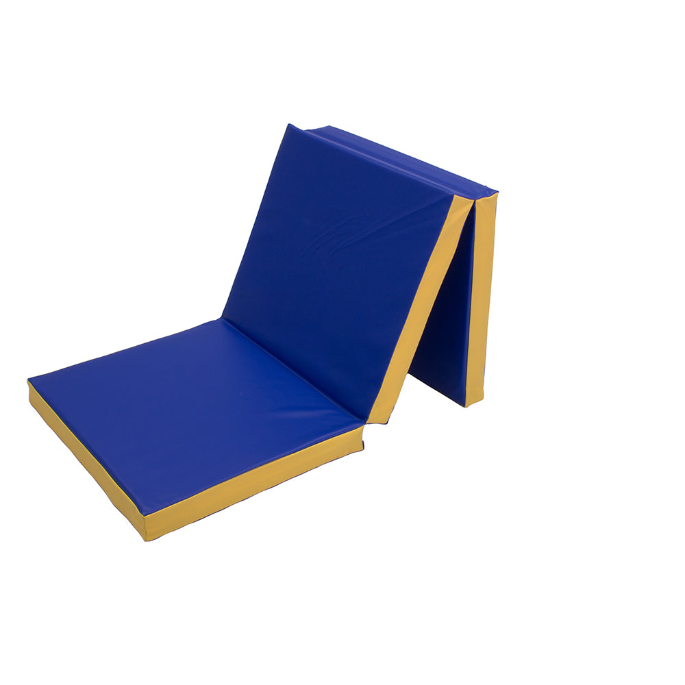 Klappbare Spiel-und Turnmatte-royalblau_gelb