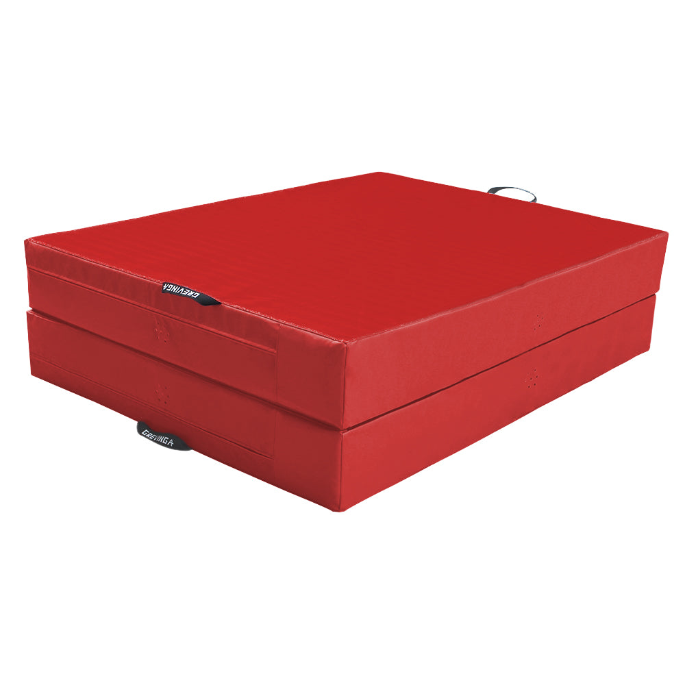 Klappbare Weichbodenmatte zugeklappt_rot