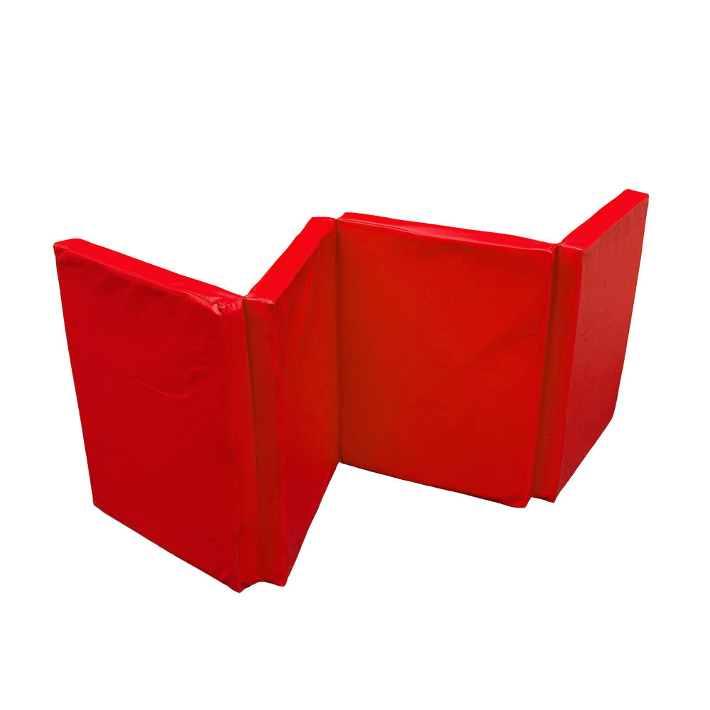 Klappmatte 180x60x5mm 4-fach rot zickzack2_138349