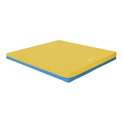 Leichtturnmatte FUN RG 80_100x100 cm_blau-gelb