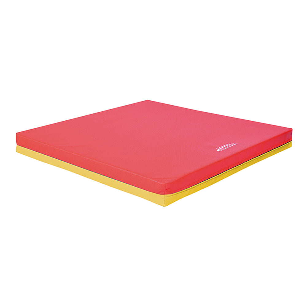 Leichtturnmatte FUN RG 80_100x100 cm_rot-gelb