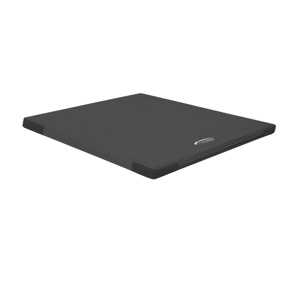 Matte RG120_100x100 cm Klett-Flauschecken_schwarz