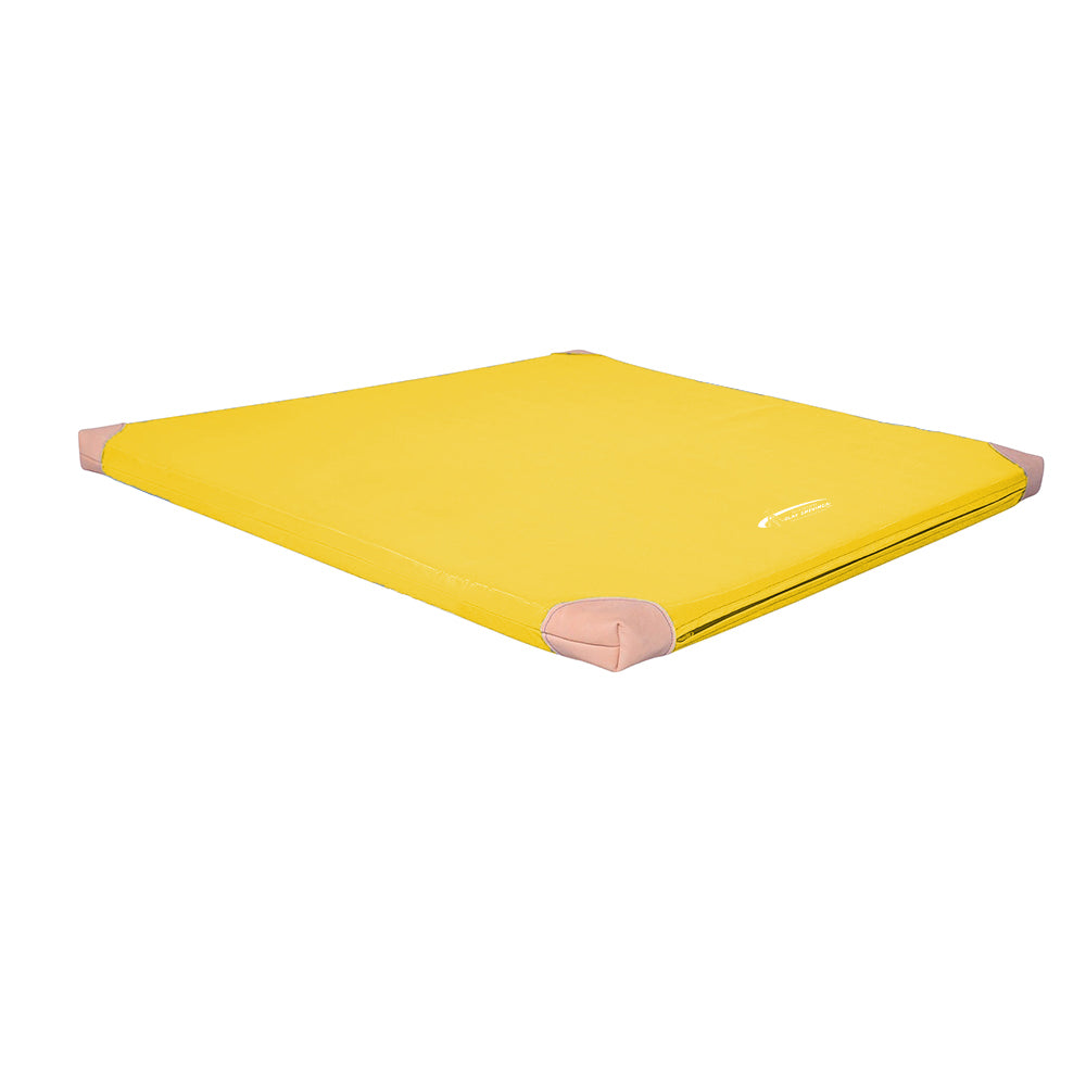 Matte RG120_100x100 cm Lederecken_gelb