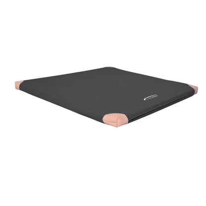 Matte RG120_100x100 cm Lederecken_schwarz