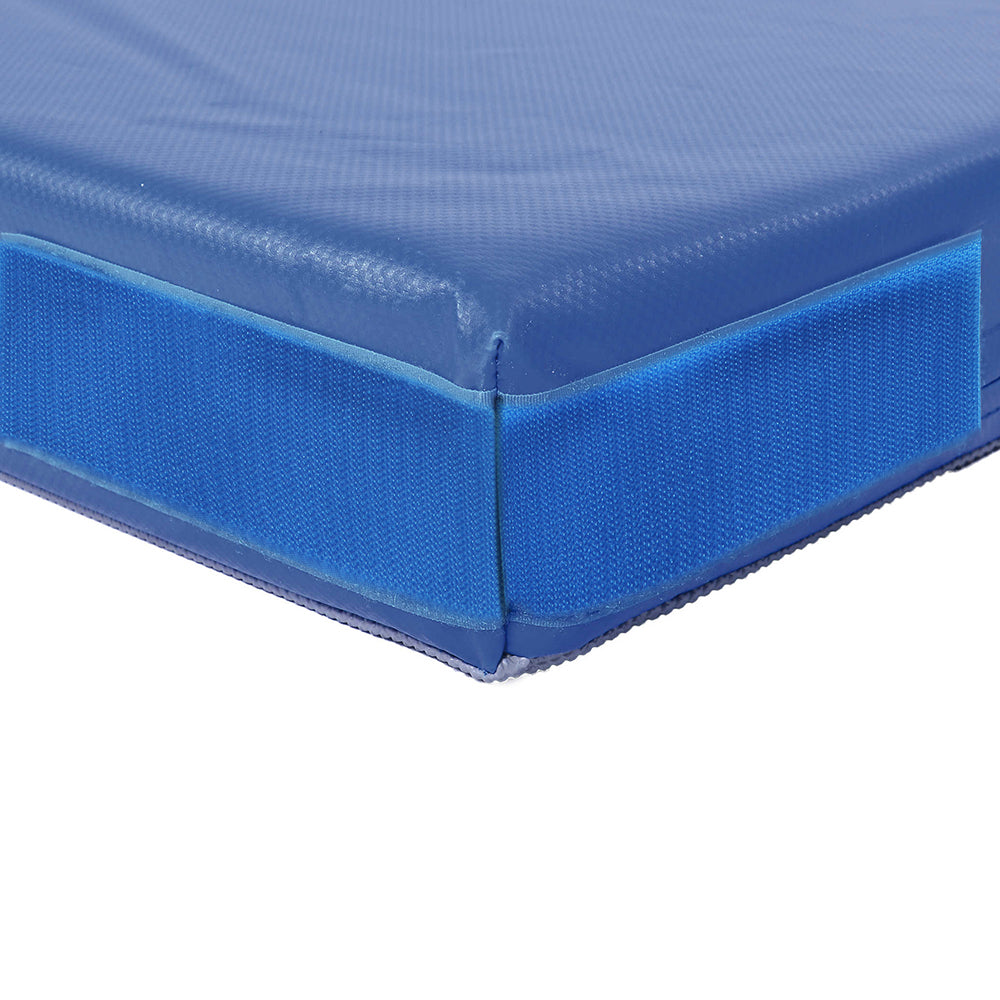 PVC-Planenstoff Matte Detail Klettecke_blau