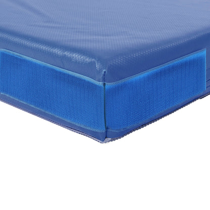 PVC-Planenstoff Matte Detail Klettecke_blau