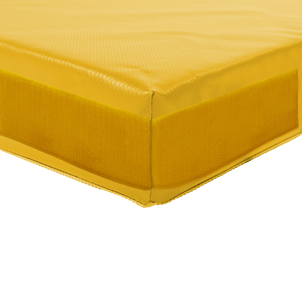 PVC-Planenstoff Matte Detail Klettecke_gelb