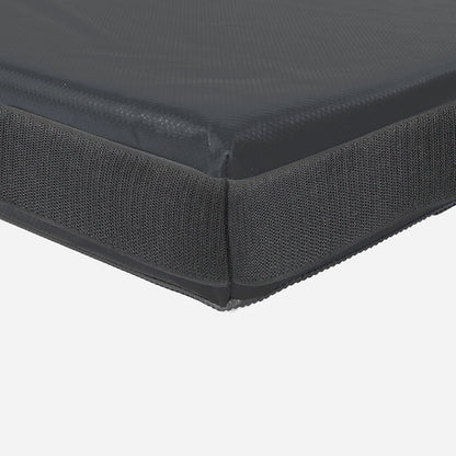 PVC-Planenstoff Matte Detail Klettecke_schwarz