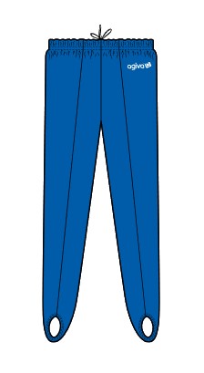 Männer Kunstturnhose- weiß