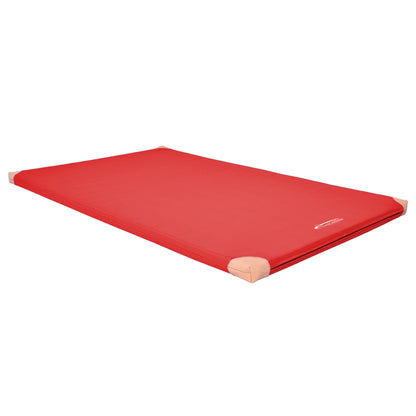 Sportmatte RG80 200x125 cm Lederecken_rot