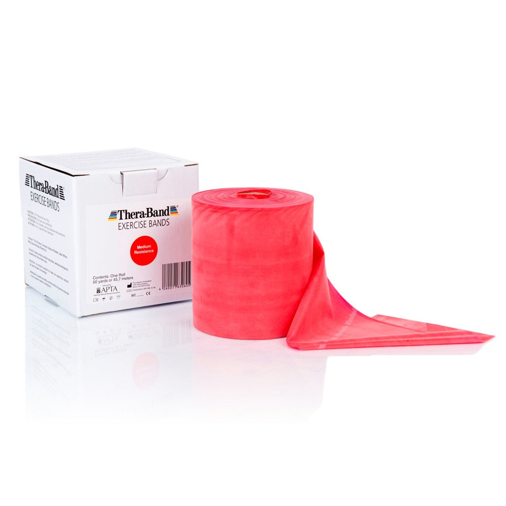 Theraband-45,5m-Rolle-rot
