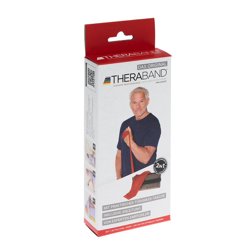 THERABAND 2,5 m Rolle mit Reißverschlusstasche