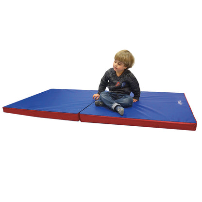 Turn- und Spielmatte klappbar zweifarbig RG22 Anwendung_blau-rot