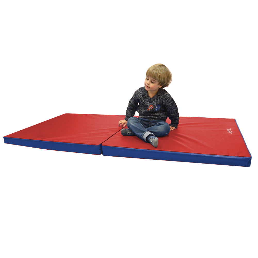 Turn- und Spielmatte klappbar zweifarbig RG22 Anwendung_rot-blau