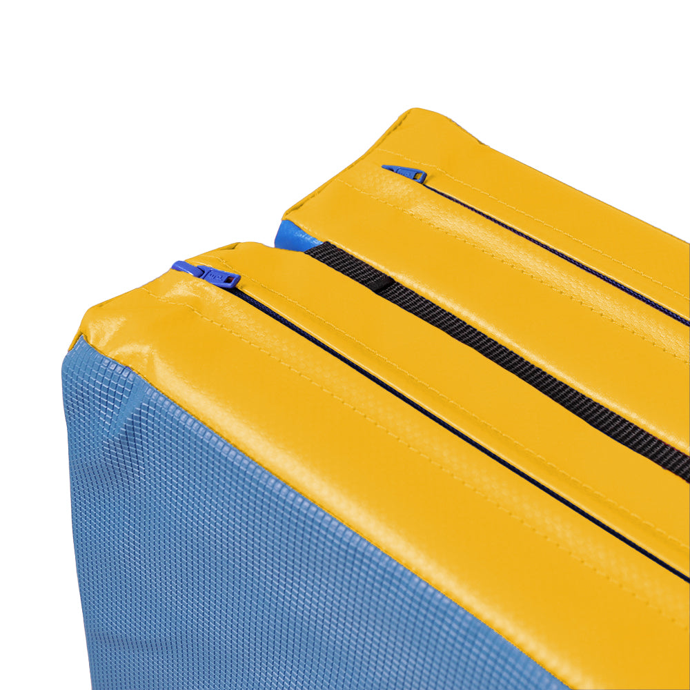 Turn- und Spielmatte klappbar zweifarbig RG22 Detail_blau-gelb