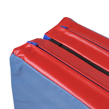 Turn- und Spielmatte klappbar zweifarbig RG22  Detail_blau-rot