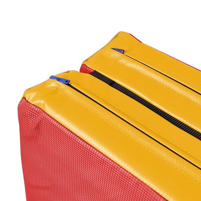 Turn- und Spielmatte klappbar zweifarbig RG22  Detail_rot-gelb