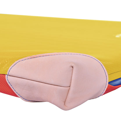 Turnmatte FUN RG 120_Detail Lederecke_gelb-rot