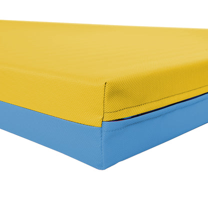 Turnmatte FUN RG 120_Detail_gelb-blau