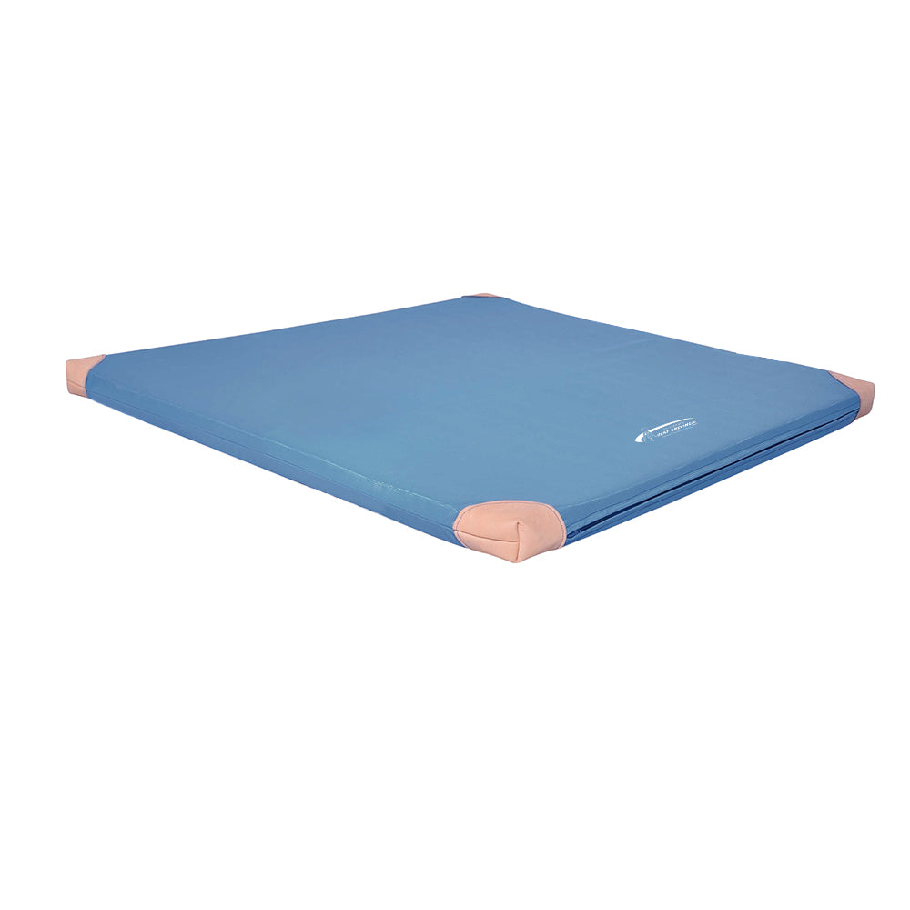 Turnmatte RG80 100x100 cm Lederecken_blau