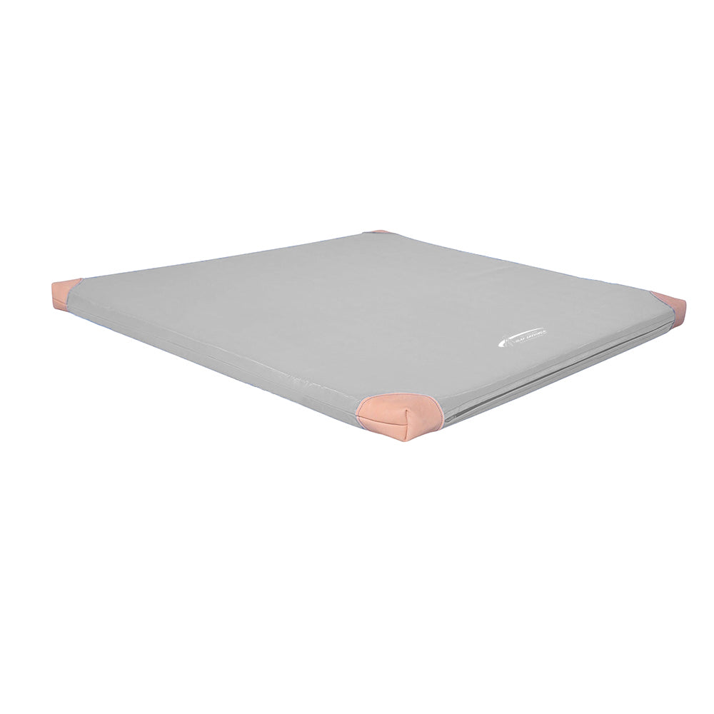 Turnmatte RG80 100x100 cm Lederecken_grau