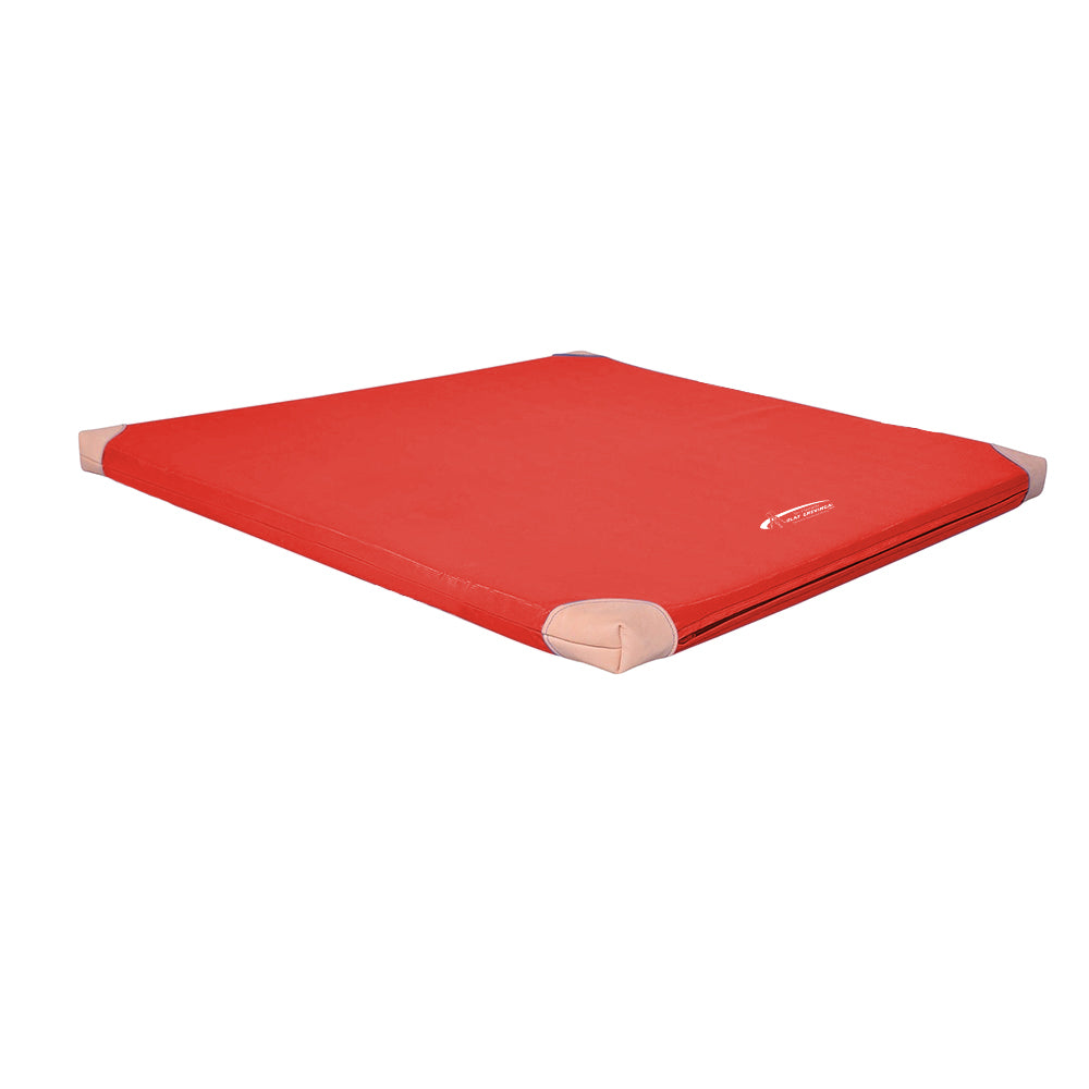 Turnmatte RG80 100x100 cm Lederecken_rot