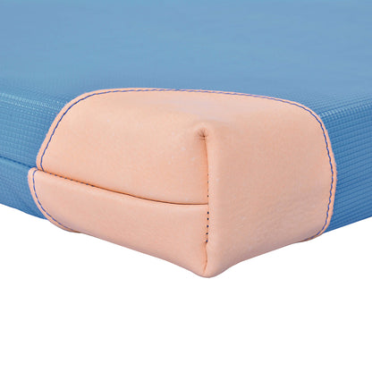 Turnmatte Supersoft Kima RG 22-Detail-Lederecken_blau