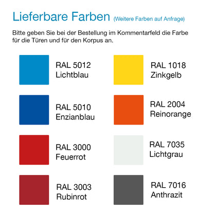 Fächerschrank 2-reihig