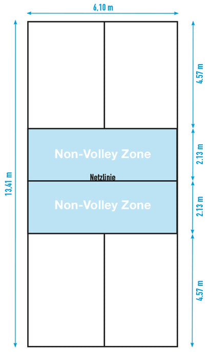 Mobiles Pickleball-Netz-Set