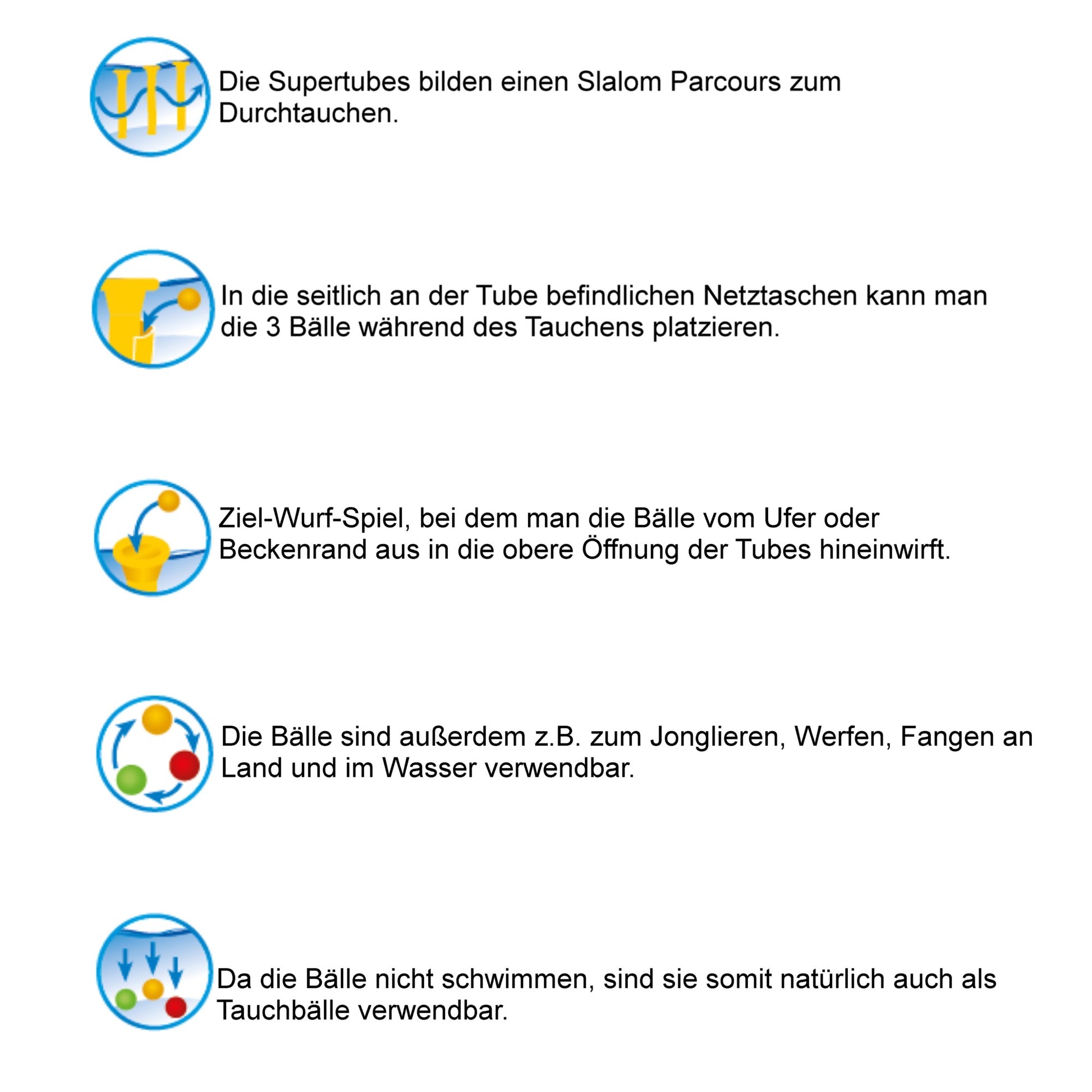 Sunflex Wasser - und Tauchspiel - Supertubes