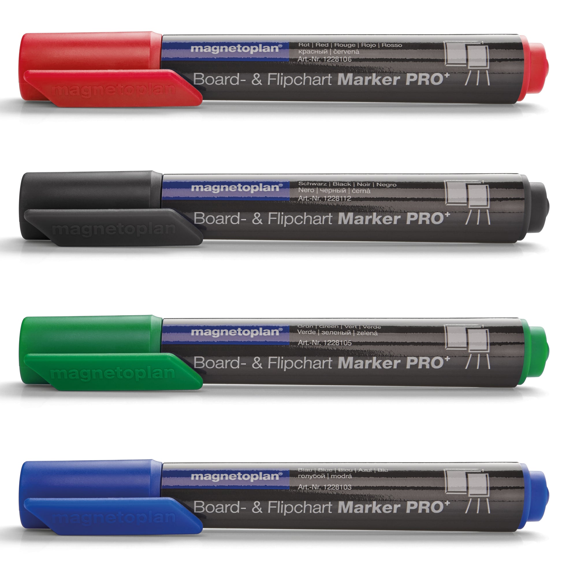 Board- und Flipchartmarker Pro+ im 4er Set